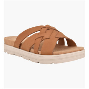 Easy Spirit Star Strap Sandal in New Ambra Synthetic (Medium Brown) Size 7 M NEW